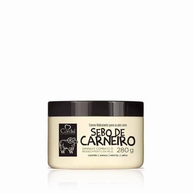 2 Creme Hidratante com  Sebo de Carneiro Mão Pés e Cotovelos Cordial Cosméticos