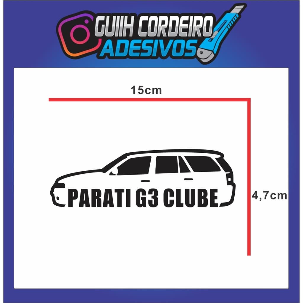 Adesivo Clube Parati G3