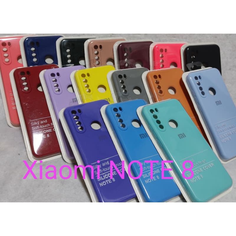 Capa Silicone Aveludado Protetor Câmera Fechada  Xiaomi Redmi Note 8 (modelo 三）