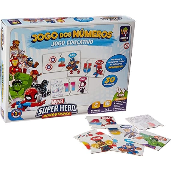 Jogo dos Números - Super Hero Adventures