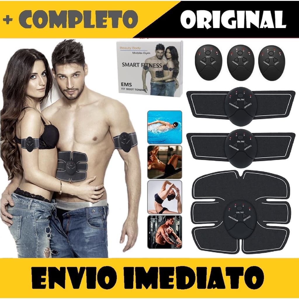 Tonificador Muscular Estímulos Elétricos Abs Pro Braço Perna BHK RS