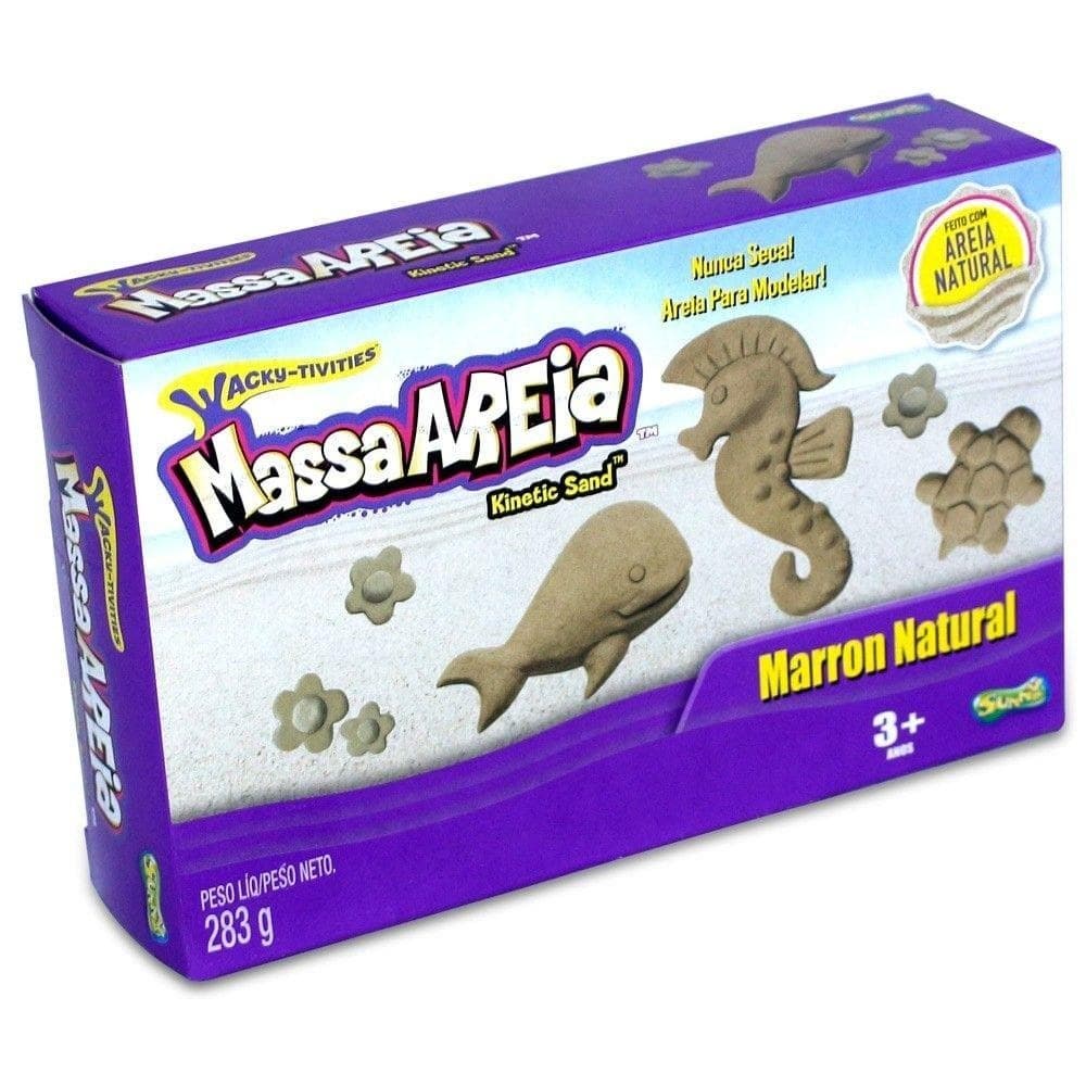 Areia Sintetica Modelar Magica Massa Natural 283g - Sunny