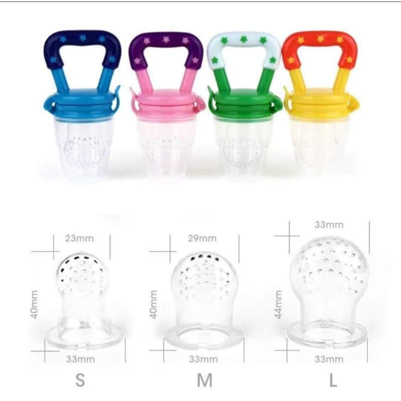 Chupeta Alimentadora bebê tamanho p m g,  bico Silicone- porta frutinhas