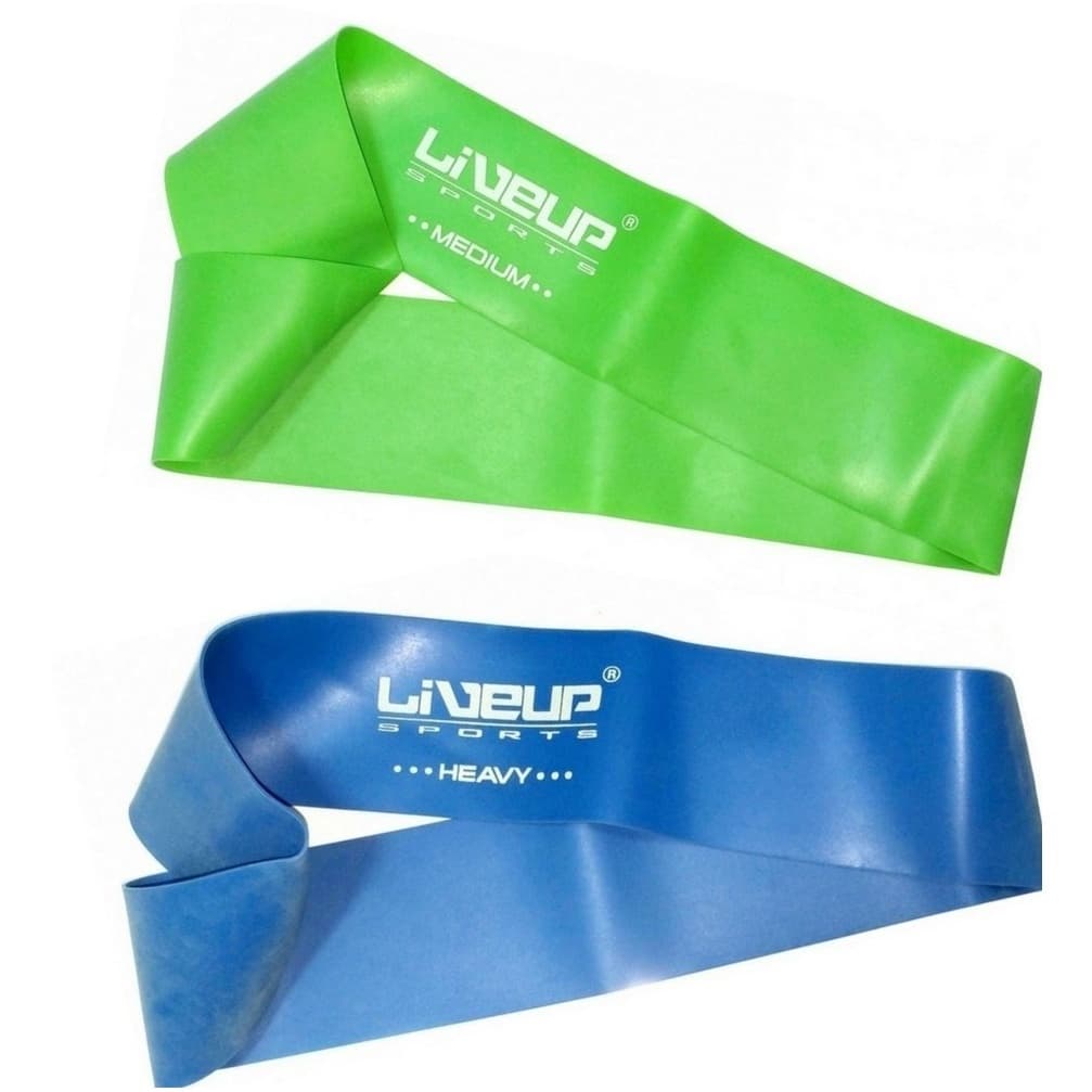 Kit 2 Mini Bands Faixas Elasticas Live Up Tipo Thera Band