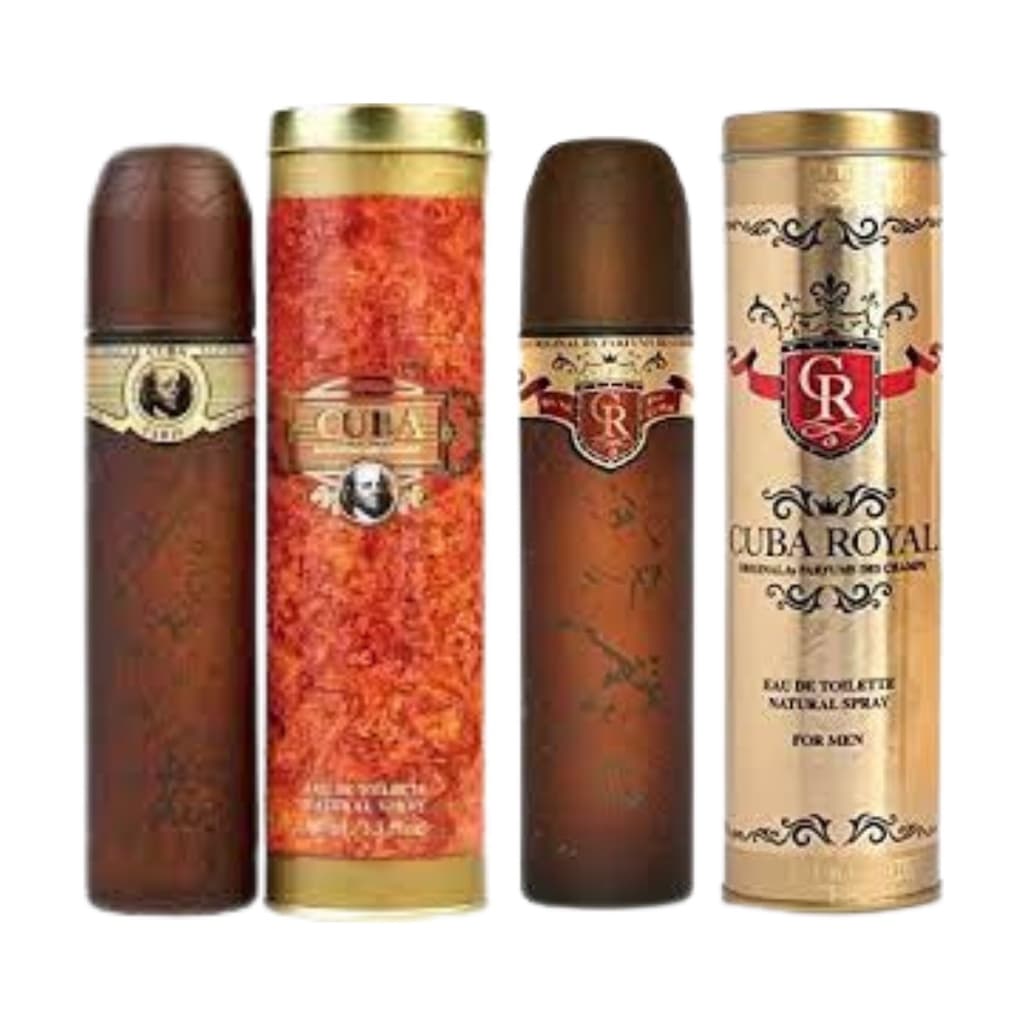 Kit Perfume Importado Cuba Gold 100ml + Perfume Importado Cuba Royal 100ml Masculino com Nota