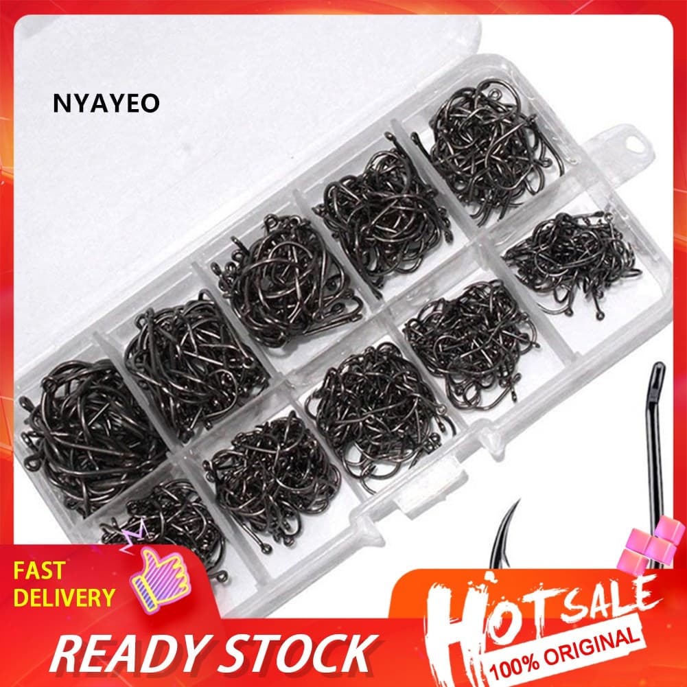 NYAYEO Explosive Modelos 100 Pçs/Ganchos De Aço De Carbono Forte Para Água Salgada/Doce