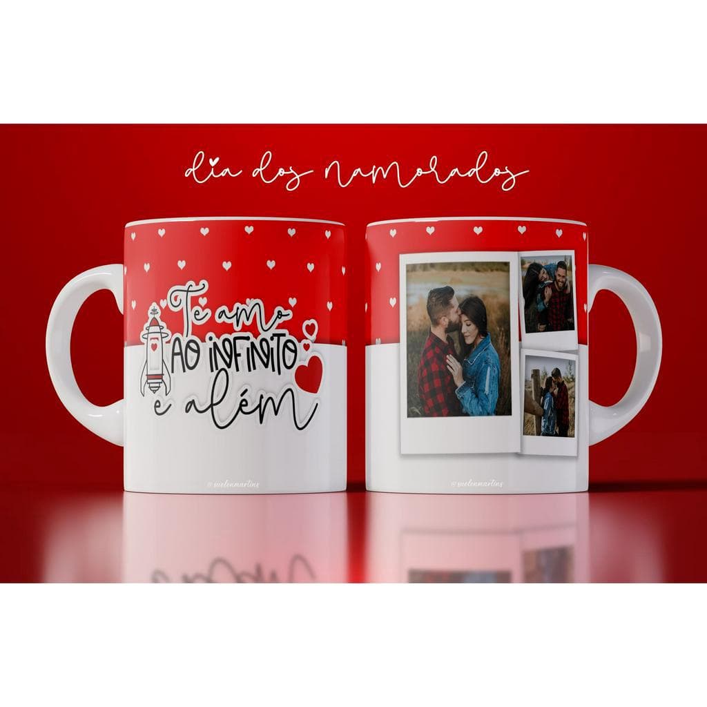 Caneca com FOTO ROMÂNTICA DIA DOS NAMORADOS - Personalizada com foto e nome