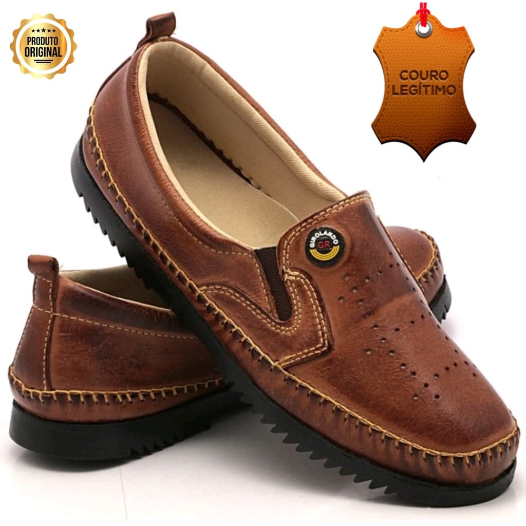 Sapatilha Mocassim Couro masculino Sapato Original Oferta Promoção