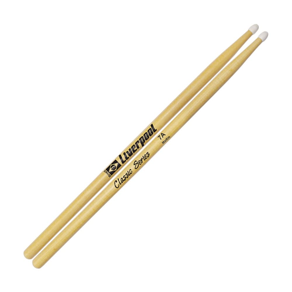 Baqueta Liverpool Marfim Classic Series 7A Ponta Nylon LL7AN