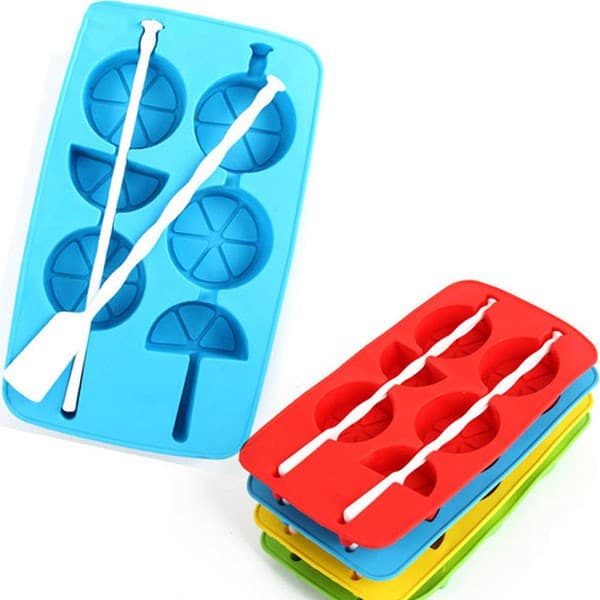 Forma de Gelo Silicone Frutas