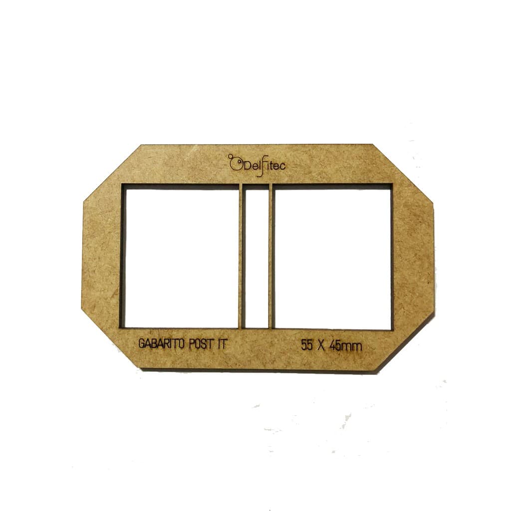 Gabarito Chaveiro Post It Criação MDF 55 x 45mm