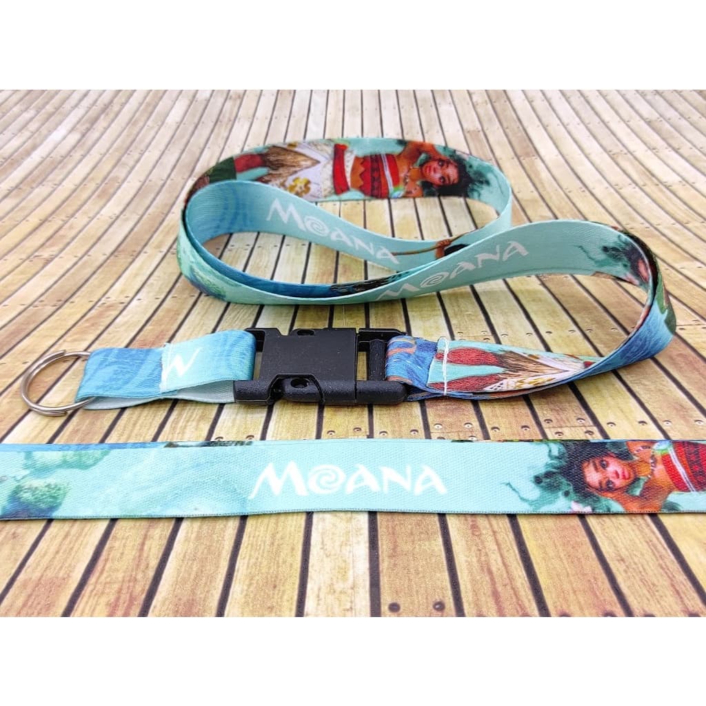 Cordão para pescoço MOANA chaveiro Tirante com engate rápido para moto, chaveiro chupeta caneca ou crachá