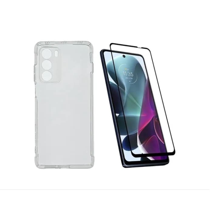 Capinha Anti Impacto + Pelicula 3d Para Motorola Moto G200