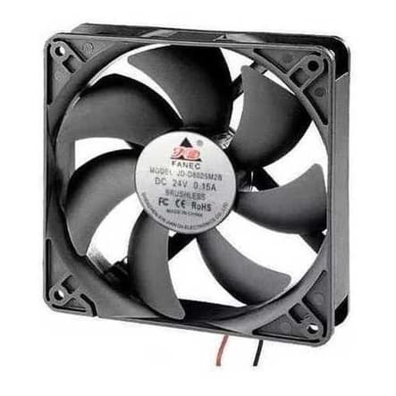 Micro Ventilador Cooler 80x80x25mm 24v (sem Conector)