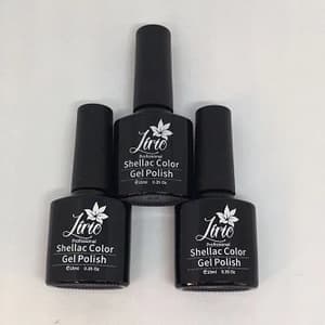 Esmalte Em Gel Lirió PRETO Para Francesinha Seca Na Cabine Unidade 5.0