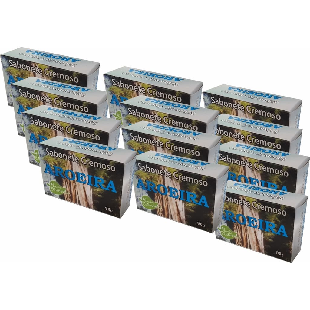 KIT 12 UNIDADES Sabonete cremoso natural Aroeira 90g