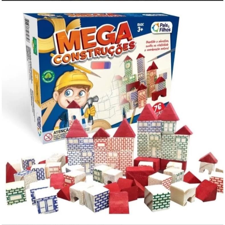 Blocos de Montar Mega Construções.