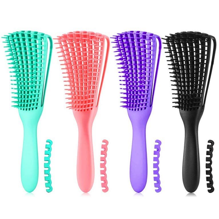 Polvo Escova Para Cabelo Cacho Pente Polvo