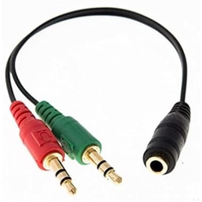 Adaptador P3 Fêmea Para 2 P2 Macho Usar Fone Computador