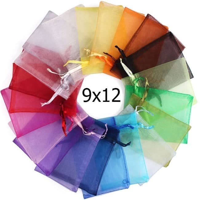 Saquinho de Organza 9x12 cm Pacote com 100 unidades