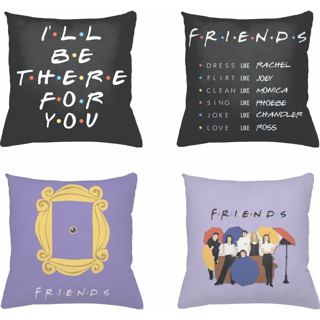 Kit 04 Capas Almofadas Decorativas Friends QB0145