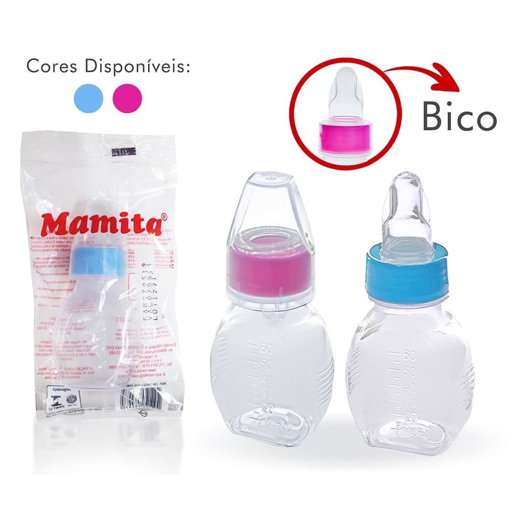 Mamadeira Chuquinha 60ml Kit 2 Unidades