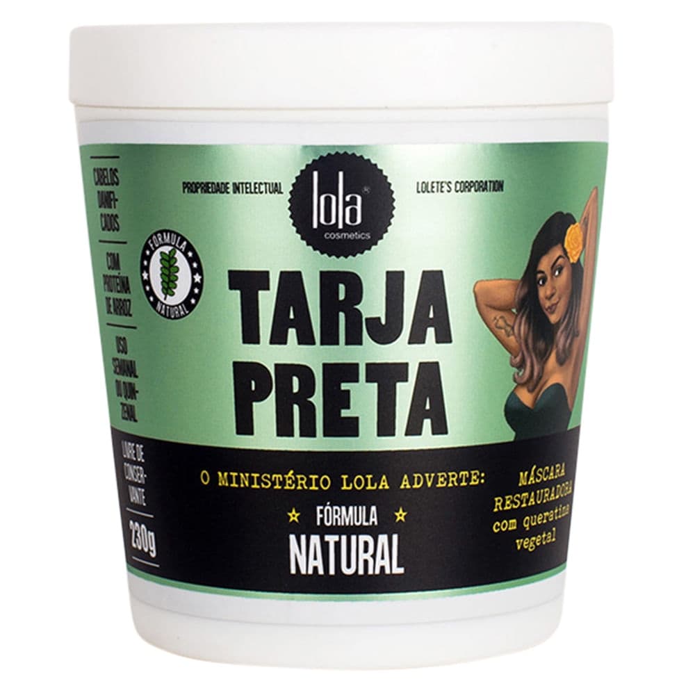 Máscara de Reconstrução Lola Cosmetics Tarja Preta Queratina Vegetal - 230g