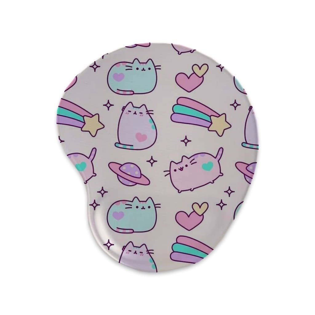 Mousepad – Gatos - Ergonômico Apoio De Punho Pulso