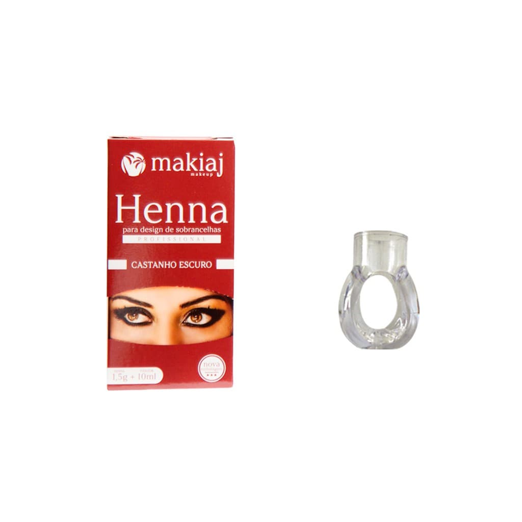 Kit 1 Anel acrílico + Henna Makiaj Para Design de Sobrancelhas Alto Rendimento