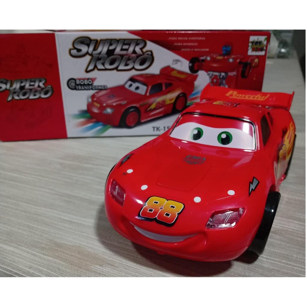 Novo carrinho relâmpago mcqueen super robo Novos especiais da loja