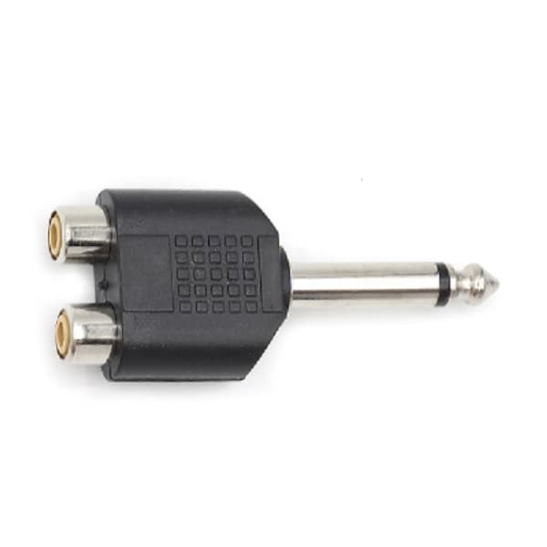 Plug Adaptador P10 Mono X 2 Jack Rca Fêmea