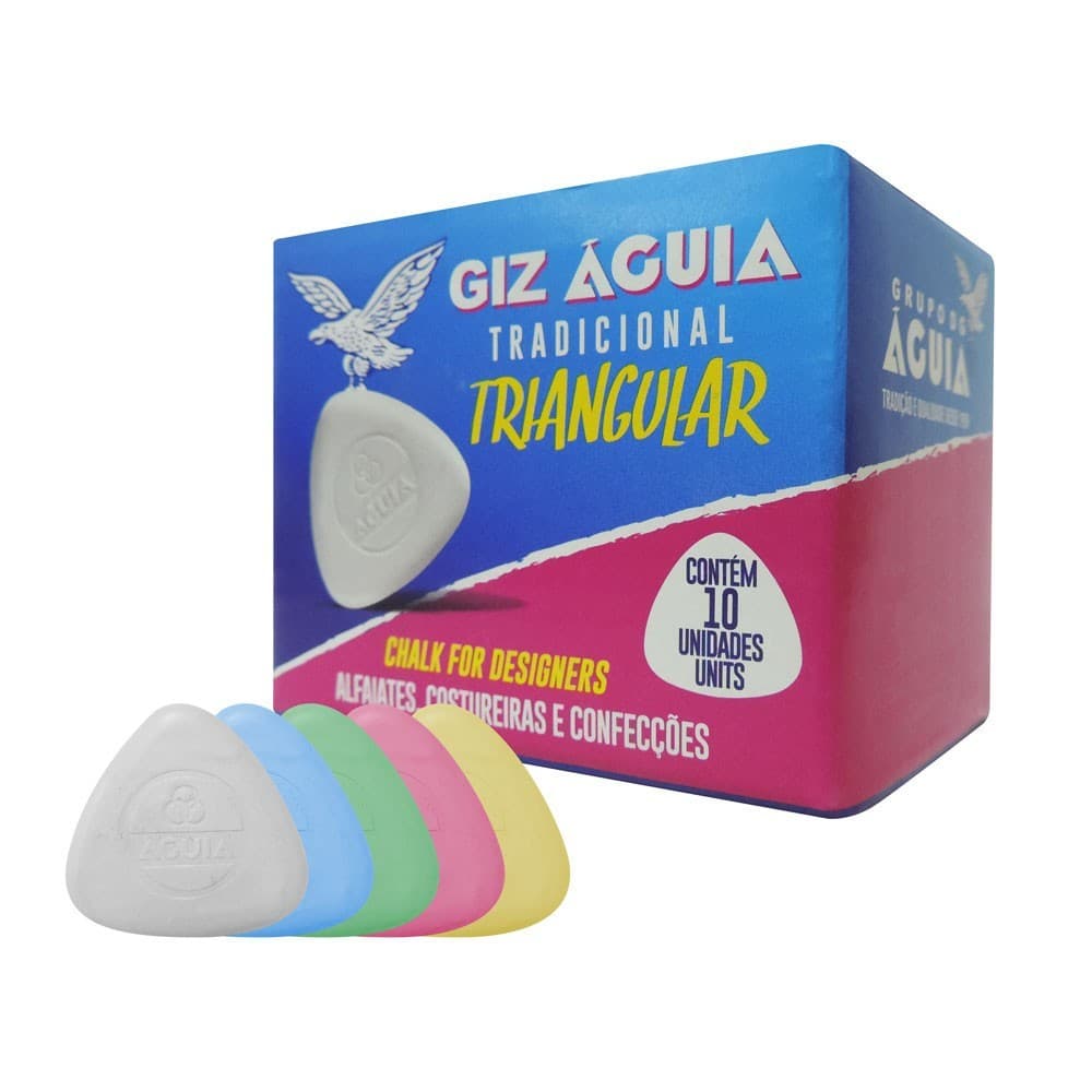 Giz de alfaiate para tecido triangular Águia - 1 un/ pedra
