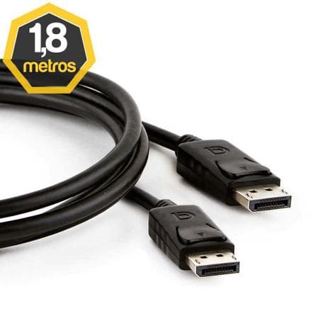 Cabo DisplayPort X DisplayPort Full HD 1,80 Metros
