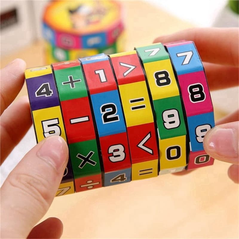 Cilíndrico Rubiks Cubo Puzzle Brinquedo Presente Crianças Educação Matemática Aprendizagem
