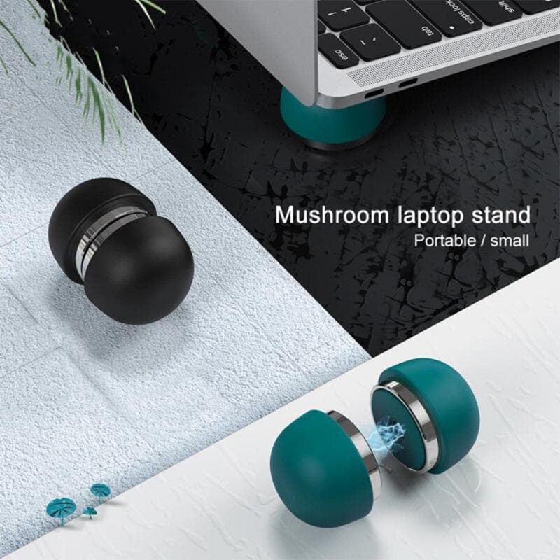 Suporte Para Notebook Cogumelo Magnético Universal Mini Almofada De Refrigeração De Silicone Portátil Antiderrapante Invisível Calor