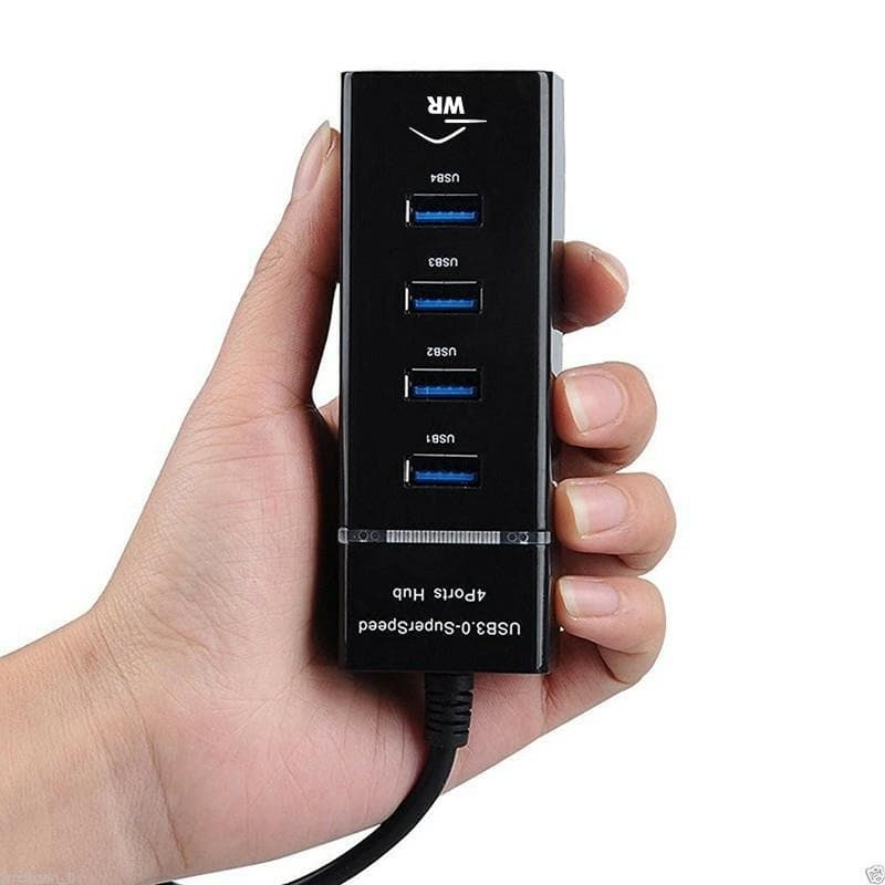 Hub Cabo USB 3.0 Adaptador com 4 Portas USB p/ Mouse Teclado Pen Drive