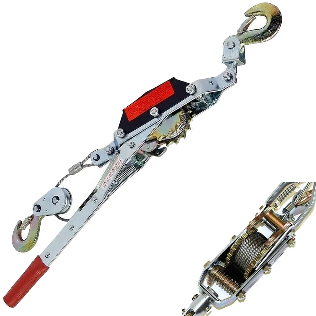 Mini Guincho Manual Tifor 2000Kg Puxar e 1000Kg Suspender Resgate Veiculos Resistência Durabilidade