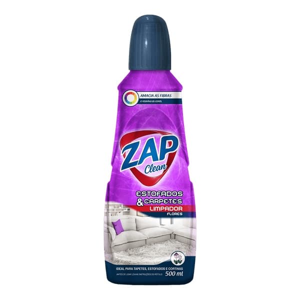 Limpa Carpetes e Estofados Flores–Zap Clean 500 ml: