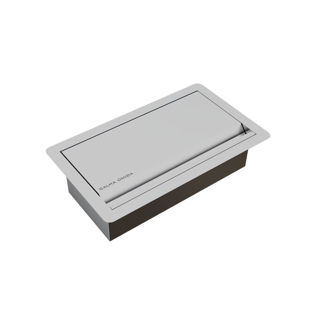 Porta Utensílios Escova E Objetos Embutido Aço Inox