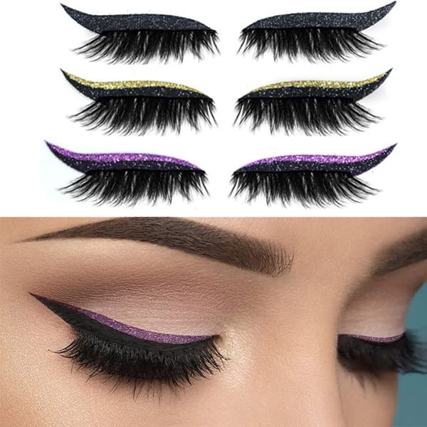 Adesivos Reutilizáveis Com glitter Para Cílios Postiços/Delineador Festas/Palcos/Olhos/Maquiagem