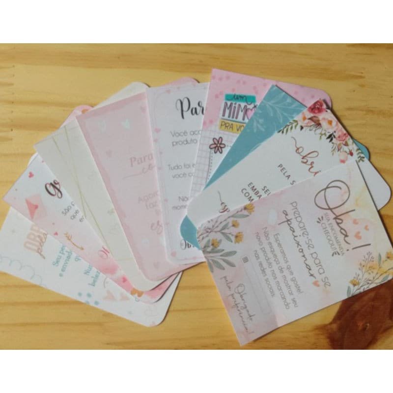 Cartão de Agradecimento 9x6,5 Personalizado