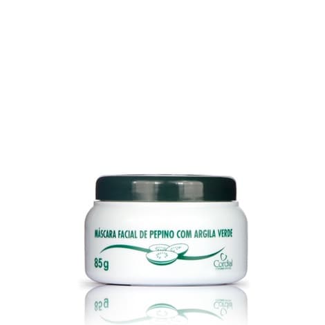 2 Máscara Facial Pepino com Argila Verde Cordial Cosméticos