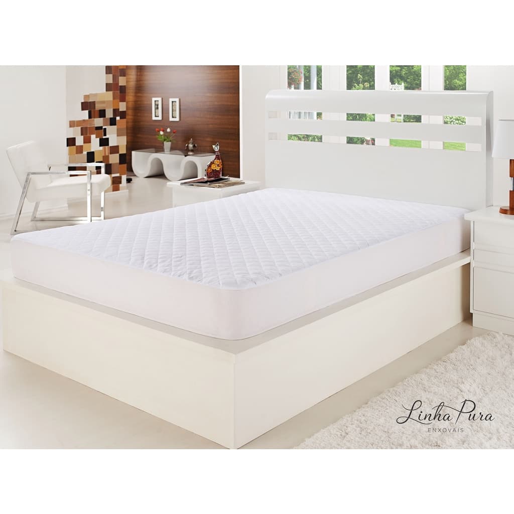 Protetor Colchão Impermeável Colchão Casal Box até 30 cm de Altura