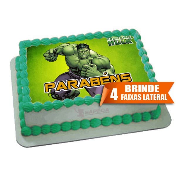 Papel arroz Hulk para Bolo 20x30cm