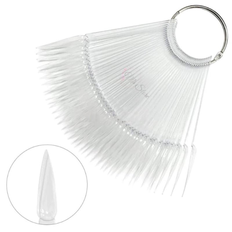 Mostruário Plastico Transparente Ideal para Esmalte em Gel e comum com 50 unidades