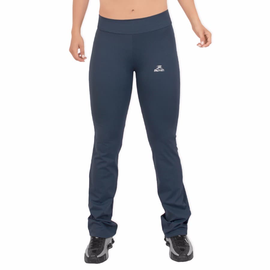 Calça Bailarina Solid UV50 Muvin para Academia e Ginástica com Elasticidade e Zero Transparência