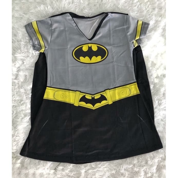 Fantasia Temática Batgirl Batman Infantil Feminina Princesa Barato Menina Promoção
