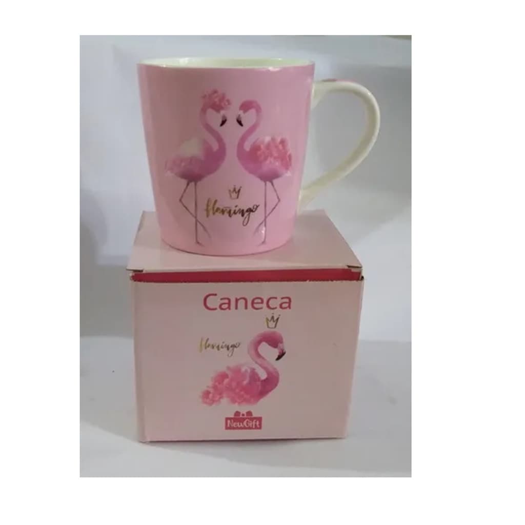 Caneca de Porcelana Flamingo 400 Ml