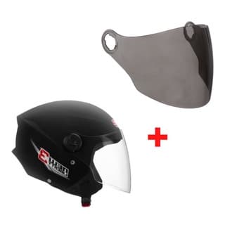 Capacete Moto Aberto Masculino Feminino Resistente ProTork New Liberty 3 Viseira Cristal + Fumê