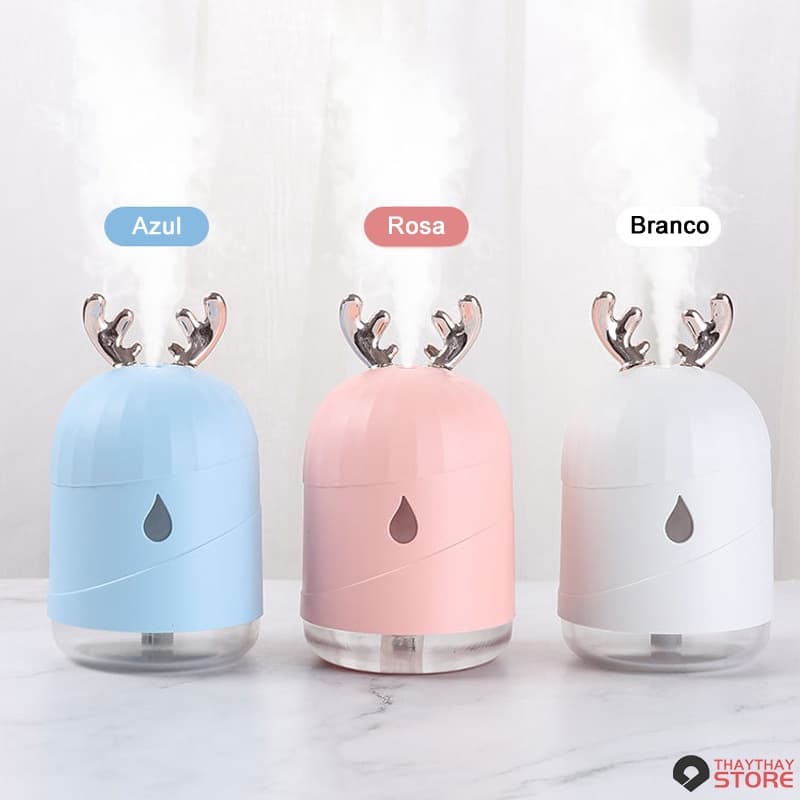 Mini Umidificador aromatizador difusor casa 300 ml